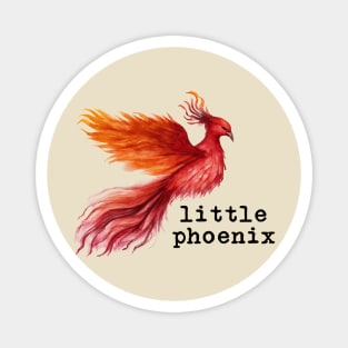 Little Phoenix Watercolor Magnet